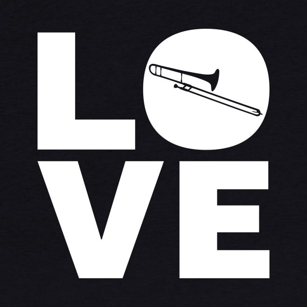 Love Trombone Gift For Trombone Players by OceanRadar